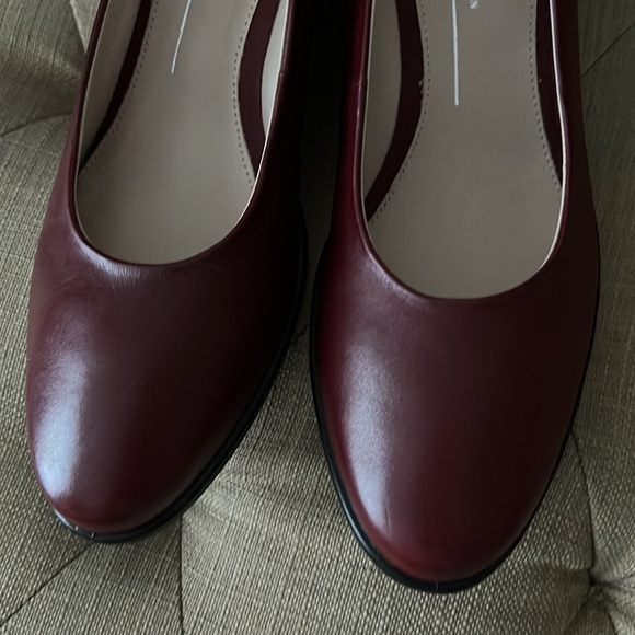 Ecco Shape 45 Leather Wedge Pumps Size 40 - Picture 2 of 6